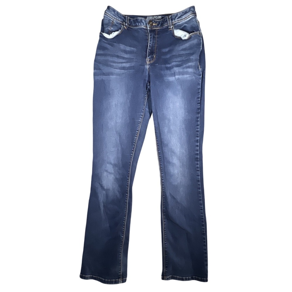 maurices Curvy Bootcut Jeans Women's Size 7/8 Regular Dark Wash Stretch Denim